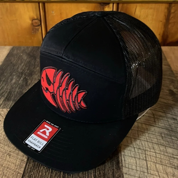 CUSTOM DESIGN 7 PANEL TRUKER FISHING HAT - Picture 3 of 5